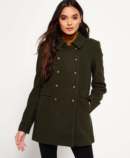 Military Style Pea Coat Womens | Han Coats