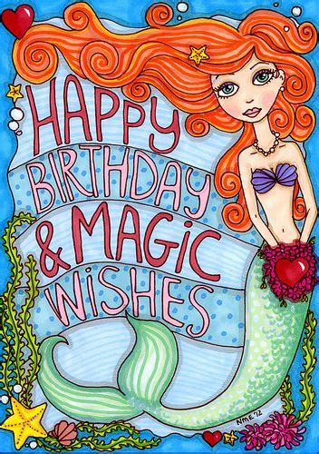 Mermaid birthday | Happy birthday cousin, Happy birthday images ...