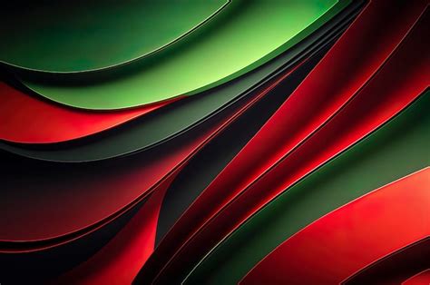 Premium Photo | Red and green abstract background abstract wave ...