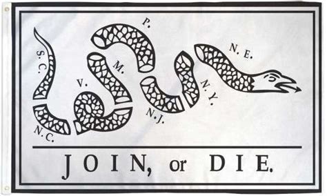 Join or Die Flag 3x5ft Poly | Rocky Mountain Flag Company