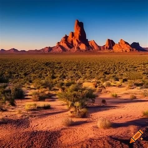 Mexican desert landscape on Craiyon