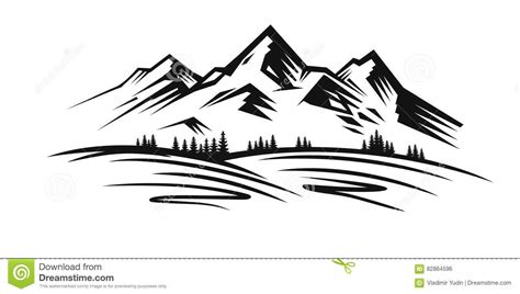 mountain black and white clipart 10 free Cliparts | Download images on Clipground 2024