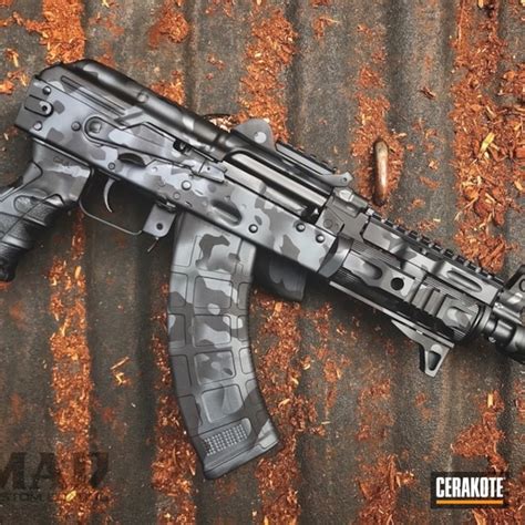 AK-47 and Cerakote MAD Land Camo by David Teves | Cerakote