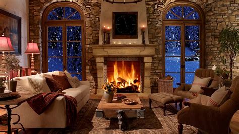 Dream - Falling_Snow_Cozy_Fireplace (FREE DOWNLOAD) | WinCustomize.com