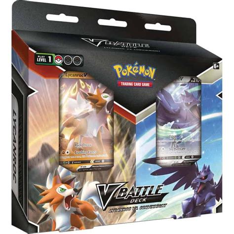 Pokemon Trading Cards: Pokemon V Battle Deck Bundle with Lycanroc and ...