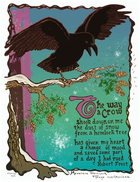 CROW / Poem Illustration | Robert frost, Crow books, Illustration