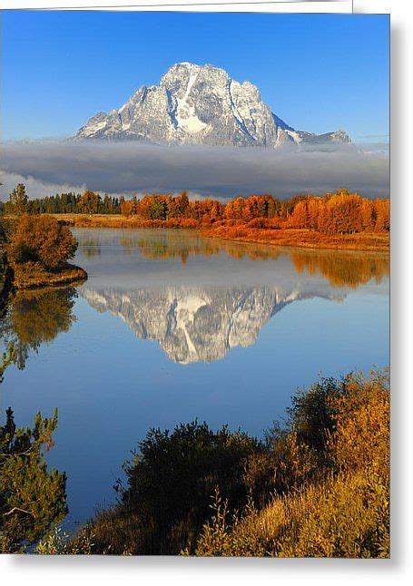 Mount Moran Fall Greeting Card by Ovidiu Moise | Beautiful nature, Landscape photos, Beautiful ...