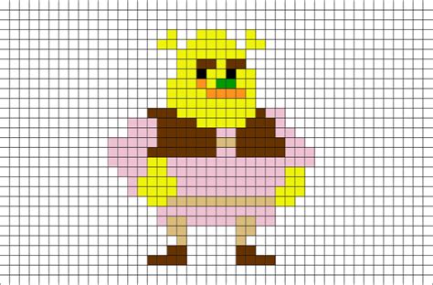 Shrek Pixel Art | Pixel art, Pixel art pattern, Pixel art design