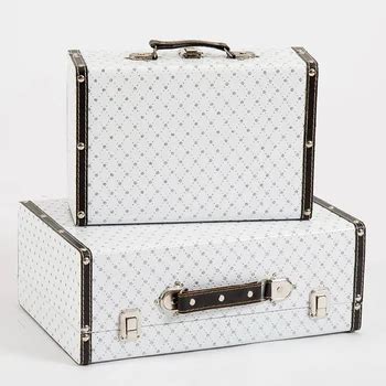 Oem Handmade Elegant Vintage Leather White Suitcase For Girls - Buy Suitcases For Girls,Elegant ...