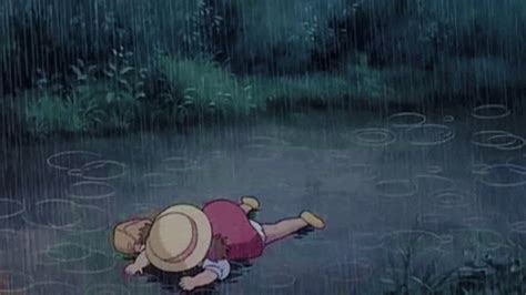 aesthetic anime sad rain | youtube shorts | gif loop - YouTube