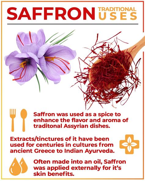 Did you know that Saffron was used traditionally for various benefits? 🌱 Aside from being a ...