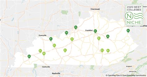 Universities In Kentucky Map - Draw A Topographic Map