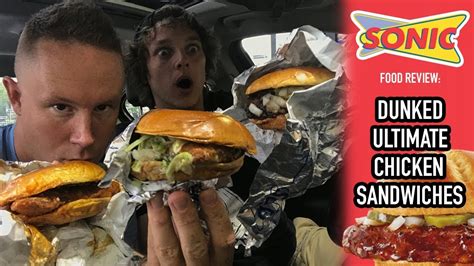 Sonic Drive-In's Dunked Ultimate Chicken Sandwiches Food Review | Season 4, Episode 28 - YouTube