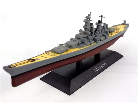 Battleship USS Missouri (BB-63) 1/1250 Scale Diecast Metal Model Ship ...