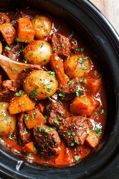 Slow Cooker Beef Stew Recipe with Butternut, Carrot and Potatoes — Eatwell101