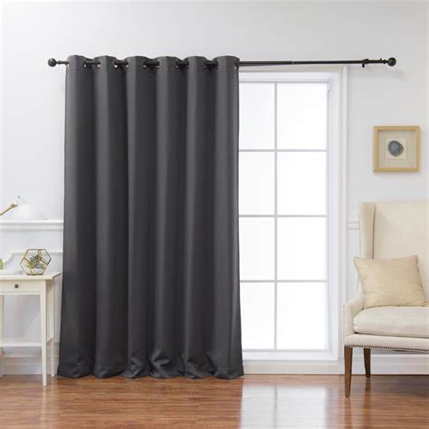 Best Home Fashion Wide Basic 80 in. W x 108 in. L Blackout Curtain in ...