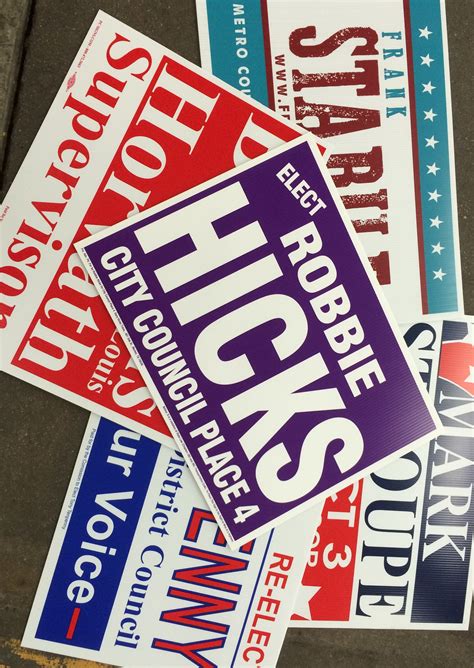 Political Yard Signs Printing in Lincoln, NE