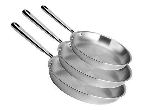 Buy Misen Stainless Steel Frying Pan - 5 Ply Steel Skillet ...