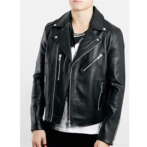 Buy Online Men Leather Jacket | Trendy Men Motorcycle Leather Jacket