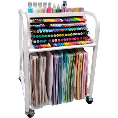 12x12 Paper Cart ideal for craft room organization and paper storage | Craft room organization ...