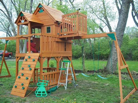 Backyard fort tower . Backyard fort tower . Mincing thoughts Kids Climbing Play Structure ...