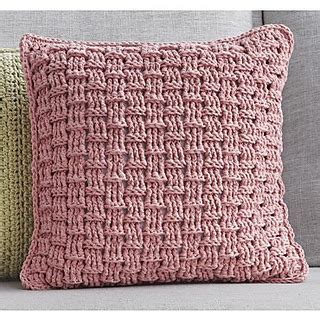 Ravelry: Basketweave Pillow Cover pattern by Mary Maxim