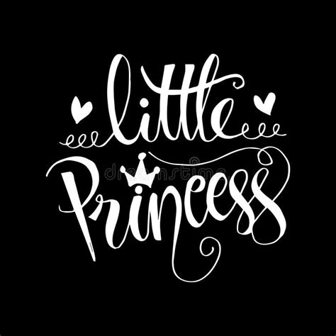 Little Princess lettering. stock illustration. Illustration of handwritten - 131643088