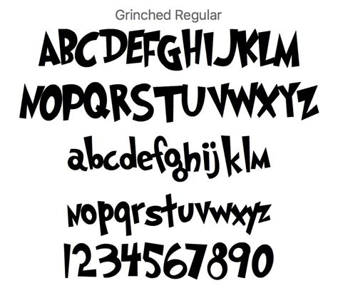 grinched font | Christmas fonts alphabet, Holiday fonts, Christmas fonts