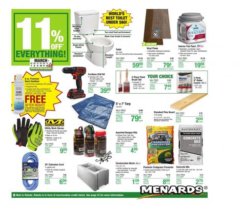 Menards Weekly Ad Flyer March 7 to March 13