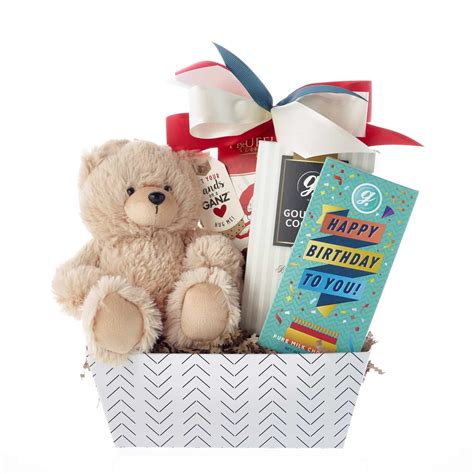 Say Happy Birthday With Our Birthday Bear Gift Basket! - Simontea Gifts Canada