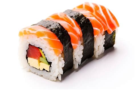 Premium AI Image | Sushi isolated on white background