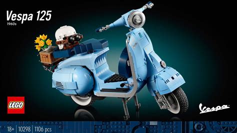 This LEGO Vespa 125 Kit Is Timeless 1960s Scooter Perfection Achieved