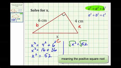 Finding The Hypotenuse Formula