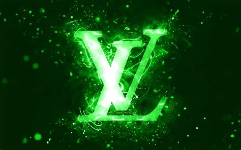 Download wallpapers Louis Vuitton green logo, 4k, green neon lights, creative, green abstract ...