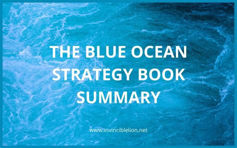 Blue ocean strategy summary - Invincible Lion