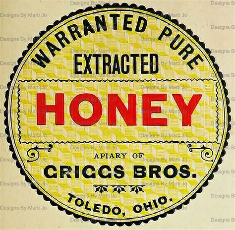 Vintage Honey Labels Kit 38 Printable Vintage Honey Related | Etsy