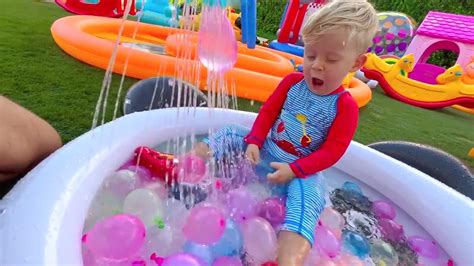 Diana and Roma Water Balloons PlayDate with Baby - One News Page VIDEO