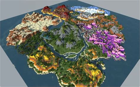 Minecraft Redditor creates diverse and spectacular map