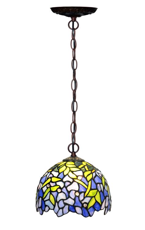 Small Blue Wisteria Style Tiffany Stained Glass Pendant Lights – Joanne ...