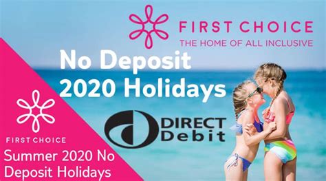 First Choice holidays £0 deposits for selected all inclusive holidays