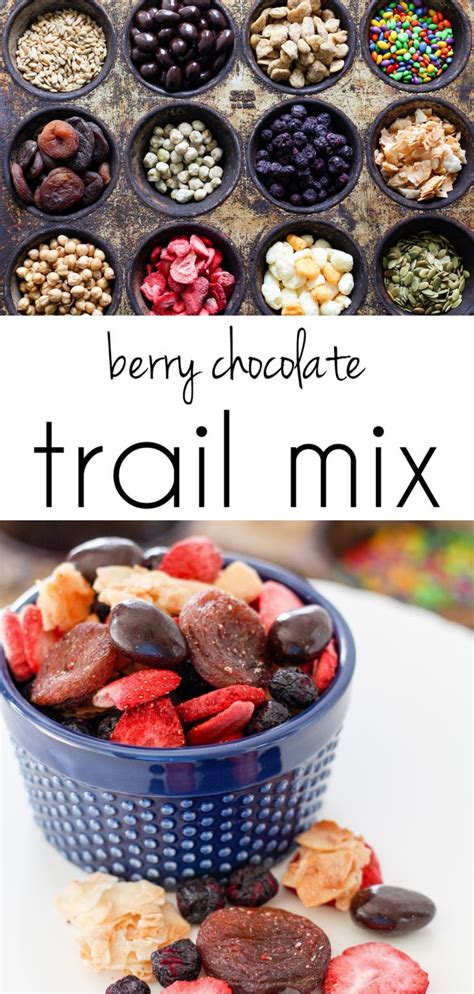 Berry Chocolate Trail Mix | Trail mix, Chocolate trail mix, Recipes