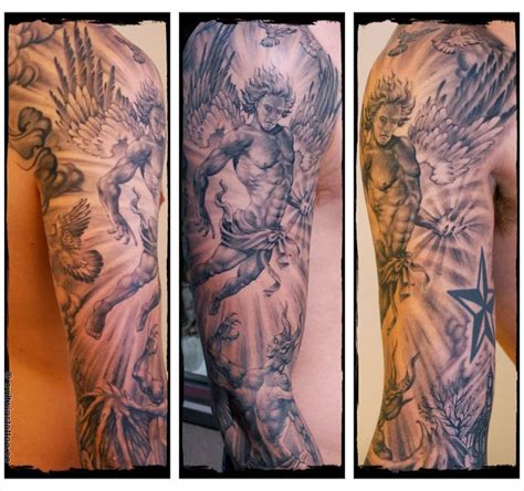 Archangel Gabriel Chest Tattoo tattoos on pinterest lion tattoo bob ...