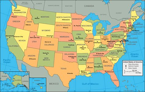 A Map The United States | Map of Atlantic Ocean Area