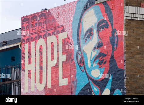 Hope mural for barack obama us presidential campaign by american artist ...