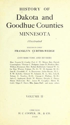 History of Dakota and Goodhue counties, Minnesota | Open Library