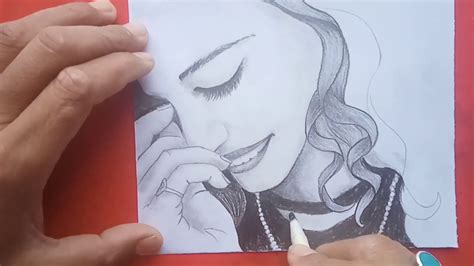 How to draw a Shy Girl - YouTube