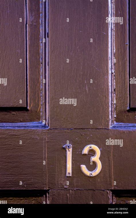 House number 13 Stock Photo - Alamy