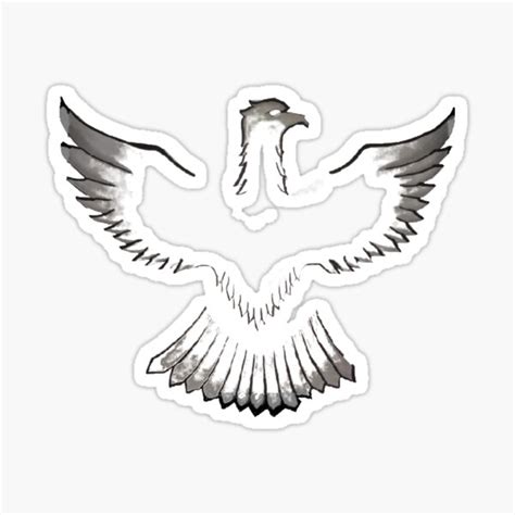 "eagle on white background logo" Sticker for Sale by D-D-M | Redbubble