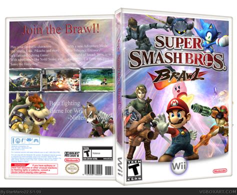 Super Smash Bros. Brawl Wii Box Art Cover by StarMario22