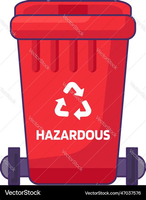 Closed transportable hazardous waste container Vector Image